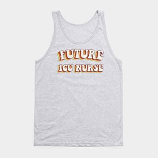 Future ICU Nurse - Groovy Retro 70s Style Tank Top